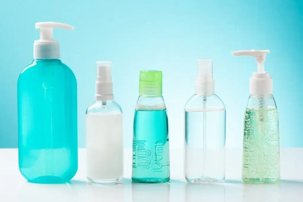 Hand Sanitizer Gel Products for Personal Hand Hygiene in Pandemic Coronavirus Outbreak